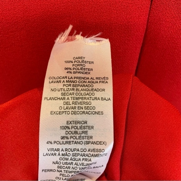 A/X Armani  Exchange Red Sleeveless Crepe Sheath Shift Dress sz 0 EUC - Picture 6 of 7